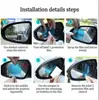 Película Impermeable Antivaho de Alta Definición Repelente al Agua para Espejo Retrovisor Lateral de Coche Universal Byd Listo en Stock
