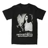 Camiseta Merch de Lana Del Rey para Hombres Mujeres Algodón Ocio Blanco