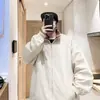 Chamarra tipo coach transfronteriza estilo americano, con diseño a prueba de tres (agua, viento, suciedad), cuello alto, estilo casual, color liso versátil, aspecto retro, adecuada para ropa de trabajo al aire libre, y una prenda exterior versátil