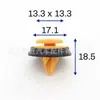52003457 É Adequado para Grampos de Fixação de Moldura de Arco de Roda e Grampos de Estrutura Externa de Carros Jeep e Fiat
