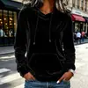 Roupas femininas europeias e americanas 2026 desenvolvidas pela própria Anno para lojas independentes da Amazon: moletom casual de veludo com capuz e cordão