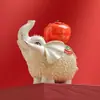 Figura Creativa de Elefante Blanco Estilo Chino, Simbolizando Buena Fortuna, Mascota de Té, Linda Decoración del Hogar, Regalo