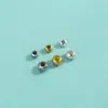 Prata Esterlina S925 Contas Espaçadoras Contas Lanterna Listradas Contas Soltas Contas de Ábaco Pulseira de Corda DIY Feita à Mão Contas para Pulseira de Cristal