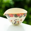 Fabricante de Taza Lunar Blanca de Roca y Mineral, Taza de Té de Cerámica Flor de Amor Mariposa Gato Lindo, Taza Uniforme, Separador de Té Mar de Té Juego de Té