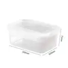 Caja de Almacenamiento con Tapa abatible de Grado Alimenticio, Caja de Almacenamiento para Refrigerador, Caja de Empaque Sellada, Caja Especial para Congelar y Calentar en Microondas