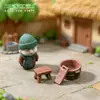 Muebles pequeños creativos, de estilo vintage, retro, paisajismo para casas de muñecas, accesorios decorativos DIY, adornos para paisajes en miniatura