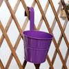 Maceta de hierro colorida para balcón, cubo colgante, maceta colgante, cubo para flores de color caramelo, cubo de hierro, maceta para plantas suculentas