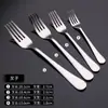 Vajilla de Acero Inoxidable 304 Hotel Cuchillo para Filete, Tenedor, Cuchara, Cuchara para Servir, Cuchara de Postre y Café, Cuchara de Acero Inoxidable para Comer