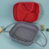 Bandeja Plegable de Silicona para Hornear de Venta Caliente Transfronteriza para Cocina Casera, Resistente a Altas Temperaturas, Antideslizante, Tapete Hueco para Hornear para Freidora de Aire
