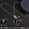 Estilo étnico retro diente de lobo artificial acero inoxidable collar hombres moderno dominante personalidad cabeza de lobo cabeza de tigre largo Accesorios Venta al por mayor