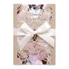Papel brillante transfronterizo rosa flash boda rosa invitación tarjeta de felicitación día de San Valentín fábrica de invitaciones de boda huecas en stock