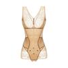 Ropa interior femenina clásica tradicional de una sola pieza que moldea el cuerpo, realza la cintura, la cadera y el abdomen.