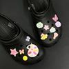 Acessórios para sapatos com furos novos transfronteiriços, cor fofa, prancheta de desenho, diy, sapatos com furos removíveis, sapatos novos, decoração de flor