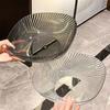 Prato de Frutas, Alto Nível, Luxo Acessível, Plástico Transparente com Tampa, Mesa de Centro para Casa, Cozinha, Extra Grande, Sala de Estar de Alto Nível, Prato de Frutas Espessado