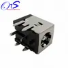Enchufe de CC de alta corriente de fibra de vidrio plateada, lámpara de escritorio de carga CC, enchufe de alimentación CC-007B, pata recta de cobre enchufable