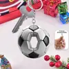 Chaveiro Pingente de Carro Design Plano Bola Nova Moda Único Letra 2D Esportes 26 Futebol Item Transfronteiriço