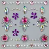 Pegatinas para Cejas Infantiles de Niña Estilo Princesa Decorativas para la Cara Pegatinas de Pintura Pegatinas para Maquillaje de Escenario Pegatinas de Cristal Brillantes
