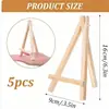 Trípode de Caballete Pequeño Triangular Transfronterizo Caballete de Escritorio de Madera para Niños Caballete Plegable Soporte de Exhibición Digital