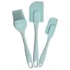 Espátula para Pastel Rascador de Silicona Juego de 3 Piezas Resistente a Altas Temperaturas Juego de Herramientas para Hornear Espátula para Pastel Juego de Brochas para Aceite En Stock