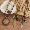 Nuevo Collar Largo de Plumas Estilo Zen Chino para Mujer, Cadena Decorativa Retro Étnica para Suéter, Accesorio Colgante Bohemio