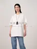 Camiseta de Manga Corta de Algodón Puro de Peso Pesado para Mujer de 300g, Camiseta Trendy de Cuello Redondo de Corte Holgado para Primavera y Verano, Camiseta Básica para Mujer