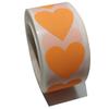 Spot Wholesale Color Fluorescente Día de San Valentín Corazón Fiesta de Bodas Decoración Pegatinas Fluorescentes Autoadhesivas Etiquetas