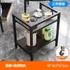 Mesa de centro de Mahjong com porta-chá, mesa de Mahjong de camada dupla, mesinha lateral, porta-armazenamento especial para salas de chá, mesa de chá para jogar cartas em salas de jogos