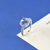 Anillo de Plata de Ley s925 en Blanco Redondo de 8 mm Base de Anillo Abierta Ajustable para DIY Puede Colocar Ágata Jade Soporte de Accesorios