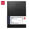 Deli 7900 Negro 16K Business Classic Cuaderno de Cuero Artículos de Oficina Bloc de Notas para Reuniones Cuaderno de Cuero Regalo