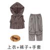 Ropa de moda infantil hip-hop traje hiphop mamelucos grises para niños ropa de actuación estilo tierra baldía frita callejera para niñas ropa de moda