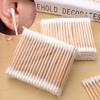 Hisopo de algodón multifuncional de doble cabeza 80 hisopos de algodón sanitarios desechables cuchara para oídos palito de maquillaje desmaquillador hisopo de algodón al por mayor