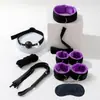 Herramienta de tortura SM set de cintas de peluche combinación de 10 piezas para hombres y mujeres, para coqueteo, bondage y juego sexual