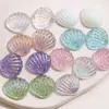 Parche de Joyería Acrílica de Estrella de Mar y Concha de Aurora Colorida de Ensueño Accesorios para Pendientes y Llaveros DIY