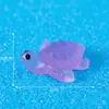Micro Paisaje Creativo que Brilla en la Oscuridad Pequeña Tortuga Acuario Pecera Decoración DIY Paisajismo Accesorios Adorno Pequeño de Escritorio