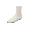 Suela silenciosa, elevador interior invisible, botas ajustadas, colección invierno 2026, tacón medio, tacón de cuña, adecuadas para ir al trabajo, estilo coreano, punta cuadrada pequeña, botines elásticos para mujer