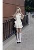 Polo Americano Cuello Slim Fit Cintura Alta Verano 2024 Nueva Moda Versátil Chic Nicho Vestido