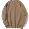 Sudadera de Forro Polar Unisex con Cuello Redondo, Manga Larga, Color Sólido, Estilo Hip-Hop Holgado, Exportación Europea y Americana, Para Primavera y Otoño