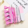 Set de herramientas para arte de uñas juego completo de esmalte de uñas cuidado tira pulidora para principiantes manicura básica tira recortadora