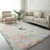 Tapete de sala de estar estilo ins de pelo alto, tapete de cabeceira de quarto, tapete de mesa de centro, tapete de bay window, popular online, direto da fábrica, atacado com frete grátis