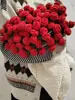 Manta terciopelo paquete de material DIY ramo de rosas manta ganchillo tejido a mano regalo flores hilo ganchillo