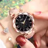 Comercio Exterior Transfronterizo Reloj de Mujer Estudiante Moda Versión Coreana Esfera con Números Romanos Cuarzo Correa de Cuero Dropshipping Venta al por Mayor Mixta
