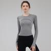Ropa de Yoga para Mujer 2024 Otoño e Invierno Nuevo Profesional Ropa de Fitness para Correr Manga Larga Entrenamiento de Pilates Top de Yoga Ajustado
