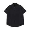 Roupa Vintage 25 Verão Japonês Retrô Bolso Patch Lavada Solta Cityboy Oversized Manga Curta Camisa Masculina
