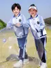 Ropa de jardín de infantes, ropa de primavera y otoño, uniforme de escuela primaria de estilo británico, ropa de clase grupal de juegos infantiles, conjunto de cuatro piezas de primavera y verano