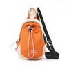 Bolsa para Garrafa de Água Leve para Uso Externo Transfronteiriça, Bolsa de Ombro com Cordão para Homens e Mulheres, Bolsa para Celular de Cor Contrastante, Bolsa Transversal para Esportes e Montanhismo