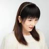 Tiktok mismo estilo trenza diadema flequillo un cabello real cortina frontal frente patillas cobertura canas postizo con flequillo roto