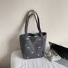 Bolsa de Lona de Gran Capacidad Estilo Coreano para Mujer 2026 Nuevo Bolso de Mano de Moda Bolso Cruzado Casual Simple para Estudiante Bolso Tote