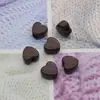 Acrílico Furo Reto Coração de Pêssego Cor Doce Contas Contas Joias DIY Corrente de Celular Chaveiro Pendente de Carro Acessórios com Contas