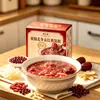 Mingau de Ninho de Pássaro Sem Açúcar, Mingau de Ninho de Pássaro Cinco Vermelhos, Mingau de Ninho de Pássaro Cinco Pretos, Mingau Nutritivo com Dendrobium, Amomum e Pasta de Feijão Mungo 200g