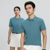 Playeras tipo polo de manga corta de algodón seda helada hechas a medida, uniformes de trabajo, playeras promocionales, bordadas con logotipos y playeras culturales de verano con diseño personalizado